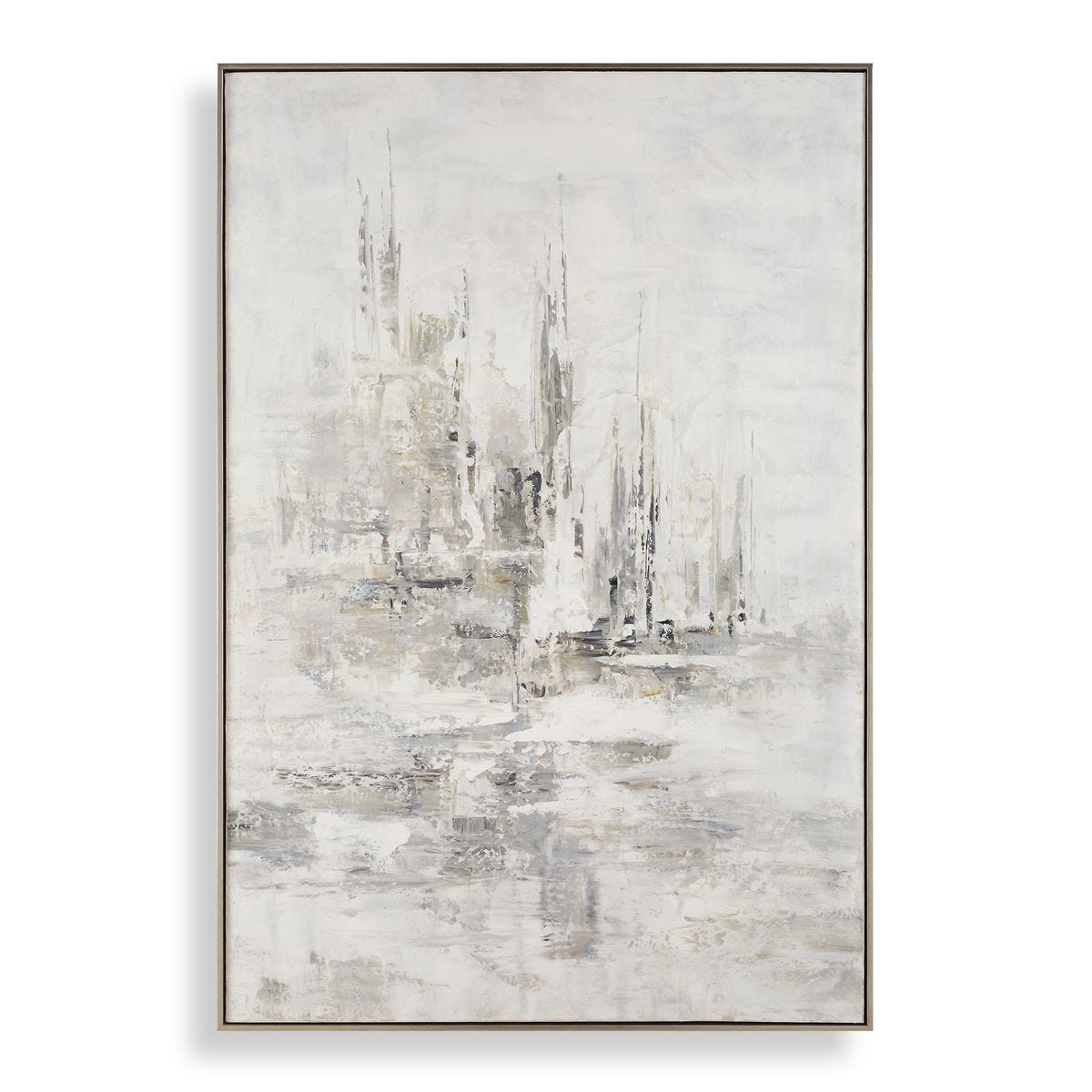 Hours in Silence Hand Painted Canvas – Art by Uttermost | Sutter & Vale