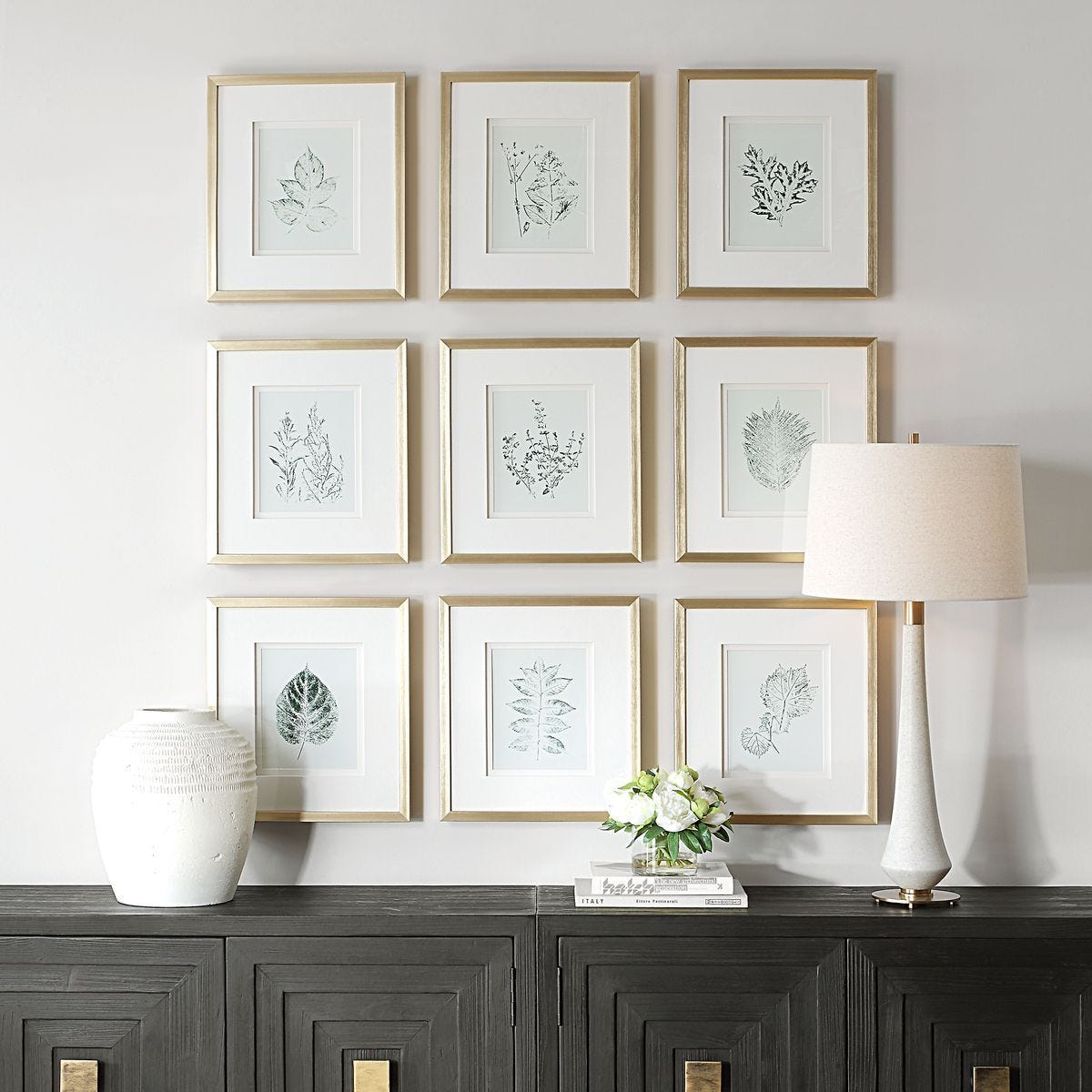 Nature's Script Framed Prints, S/9 – Art by Uttermost | Sutter & Vale