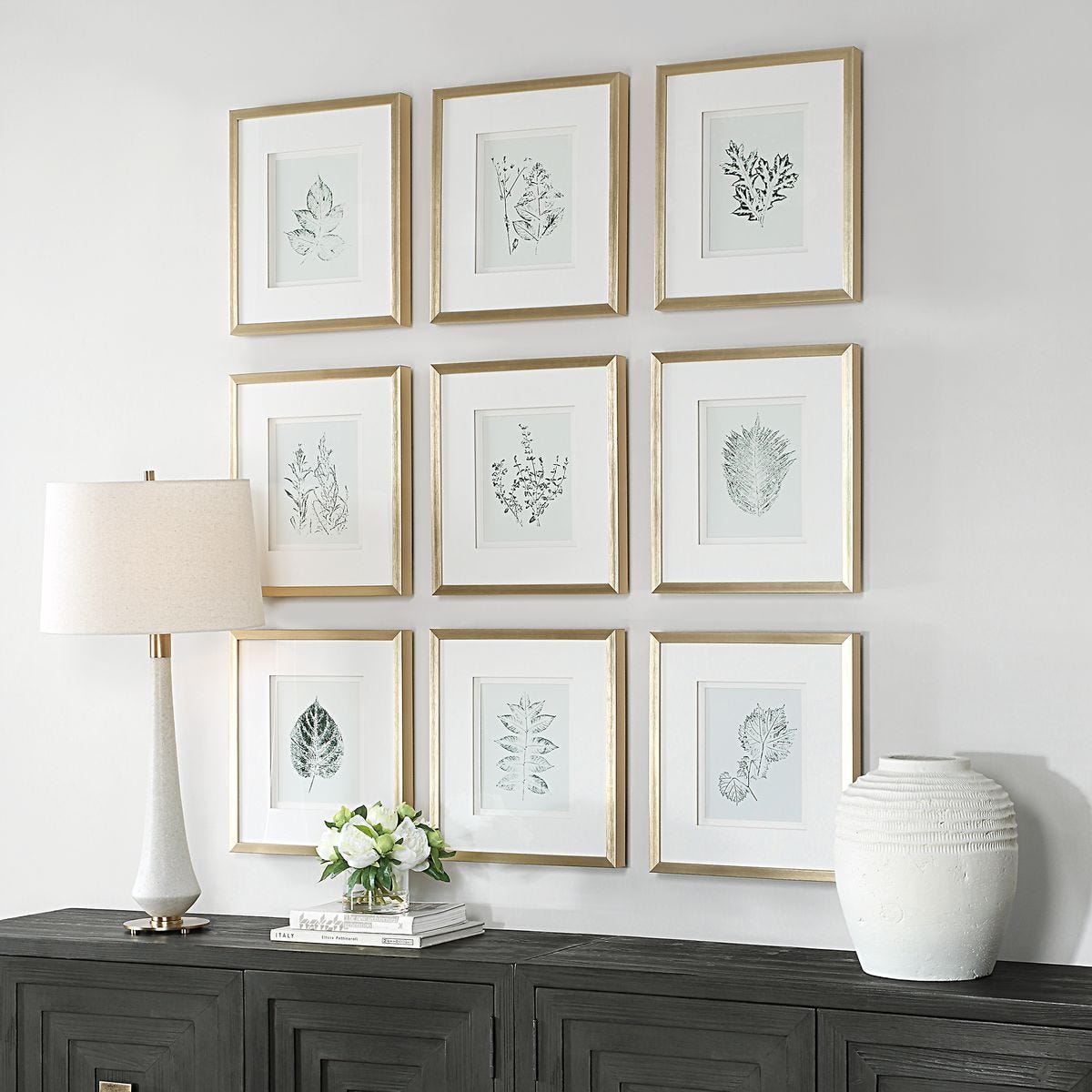 Nature's Script Framed Prints, S/9 – Art by Uttermost | Sutter & Vale