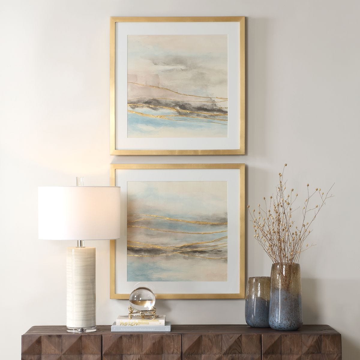 So Golden Framed Prints, S/2 – Art by Uttermost | Sutter & Vale