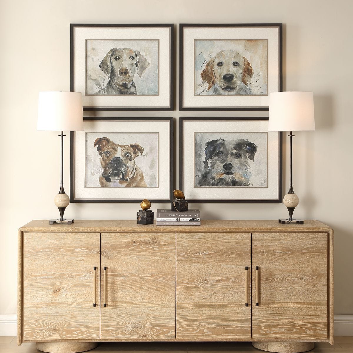 Dog Days Framed Prints, S/4 – Art by Uttermost | Sutter & Vale
