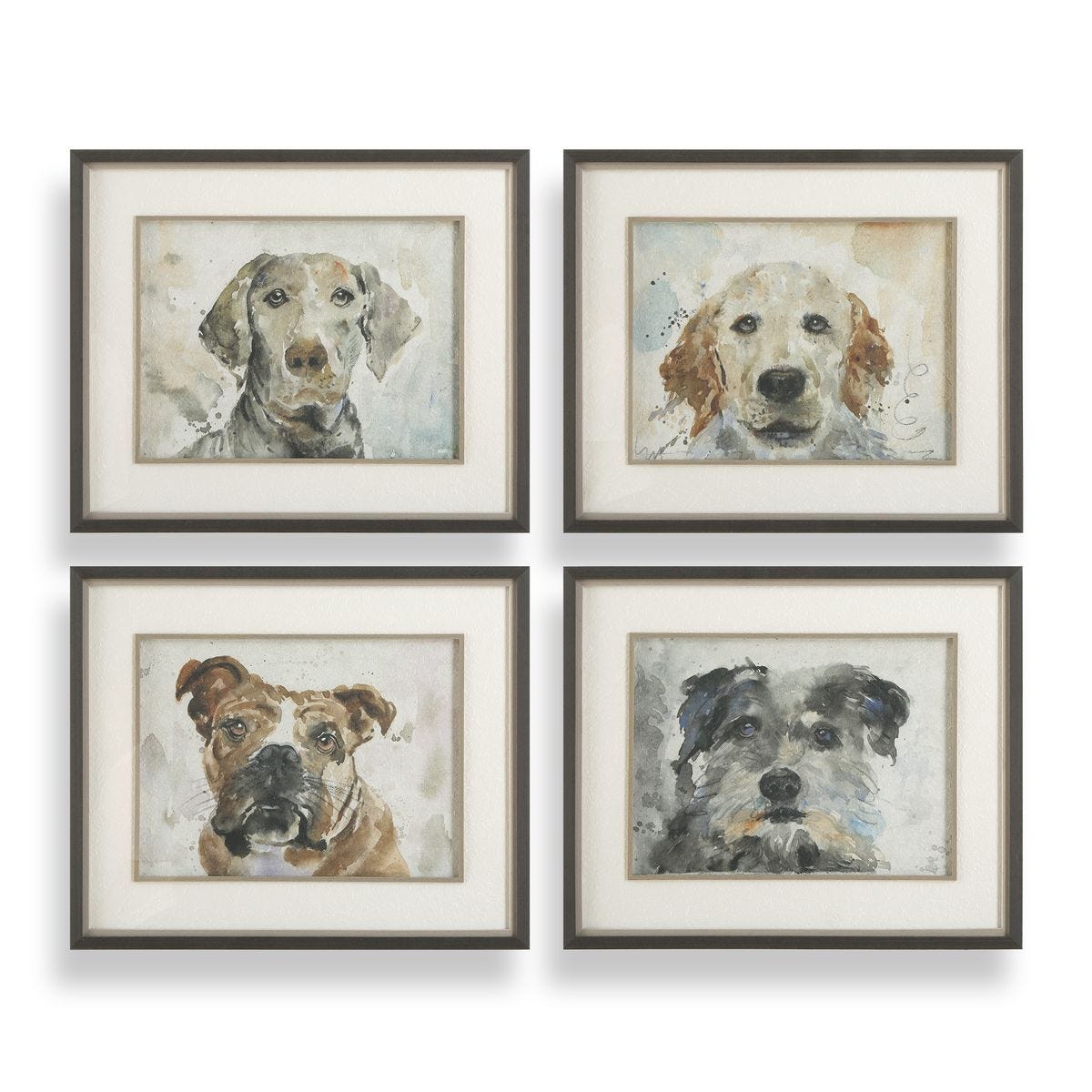 Dog Days Framed Prints, S/4 – Art by Uttermost | Sutter & Vale