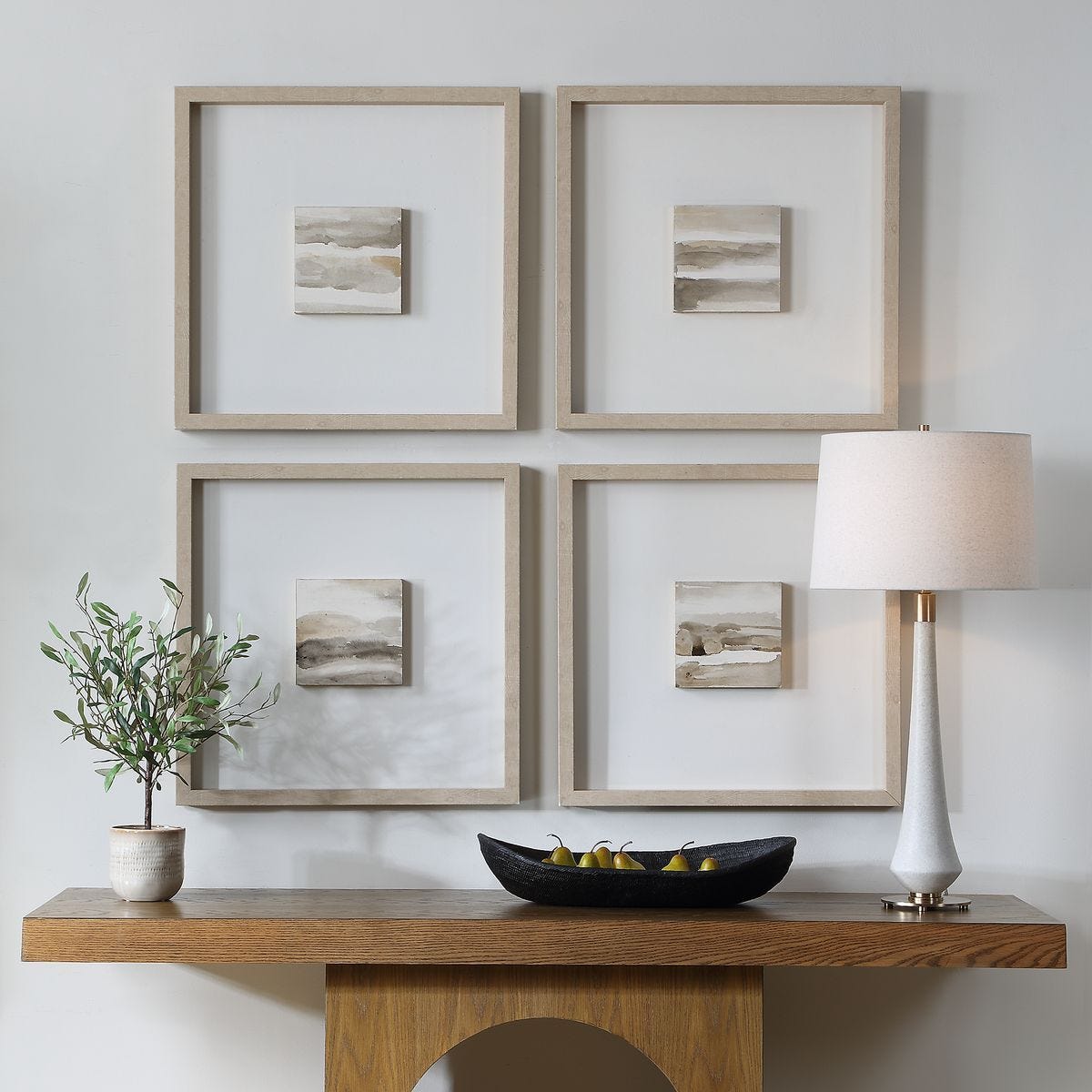 Studying Sepia Hand Painted Canvases, S/4 – Art by Uttermost | Sutter & Vale