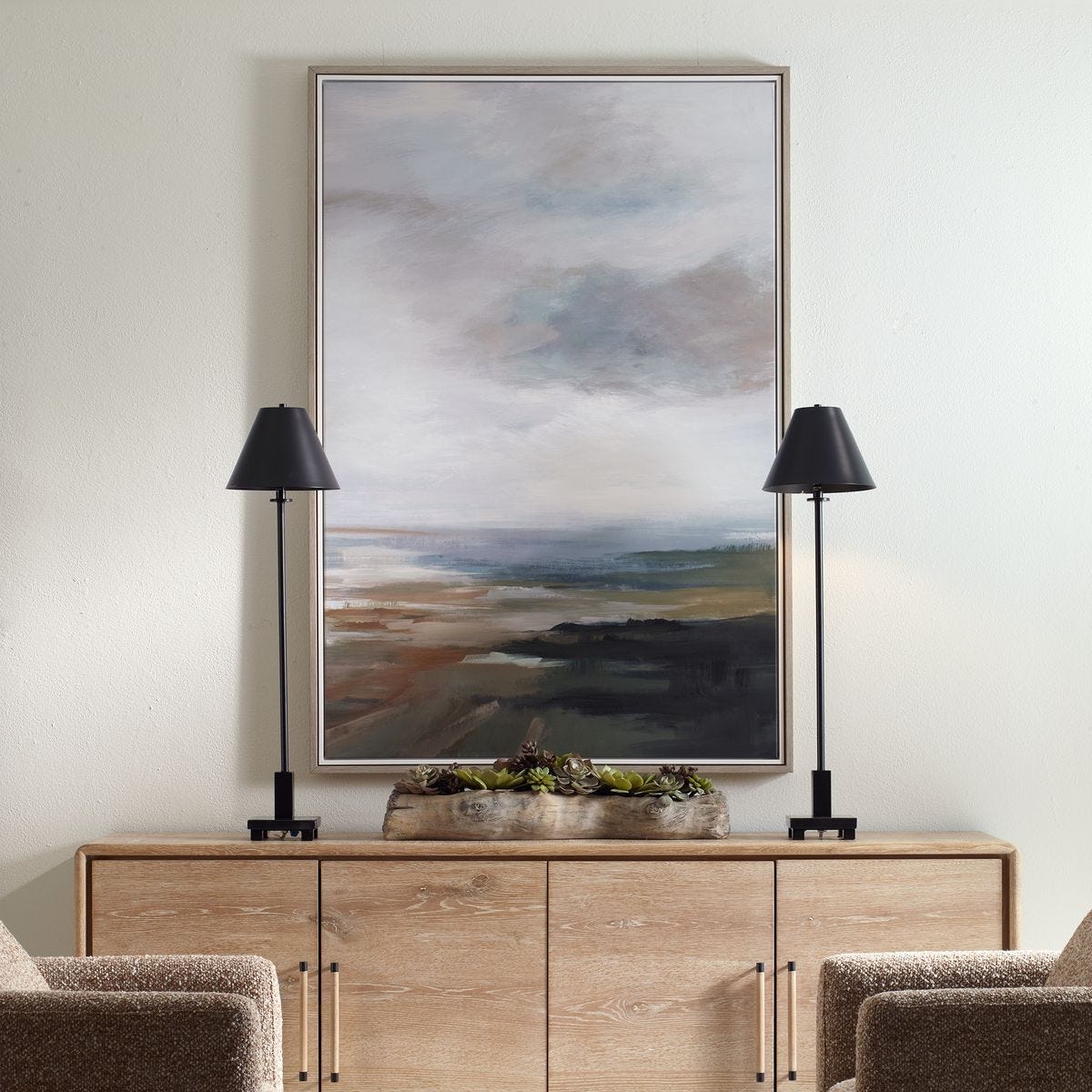 Lowlands Framed Canvas – Art by Uttermost | Sutter & Vale