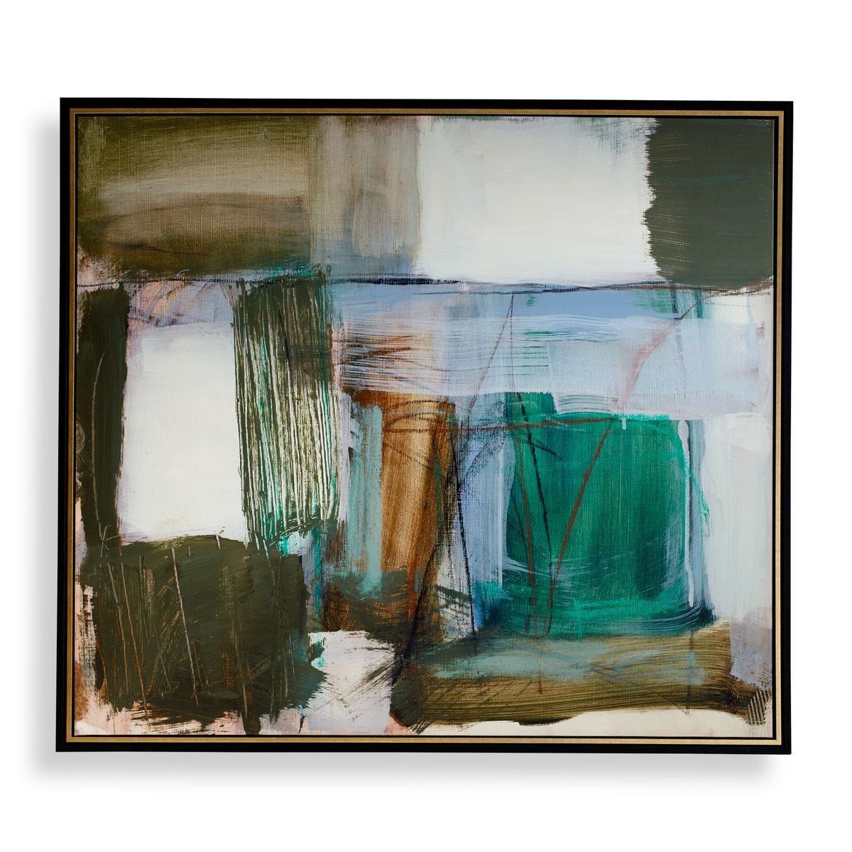 Green Fields Framed Canvas – Art by Uttermost | Sutter & Vale