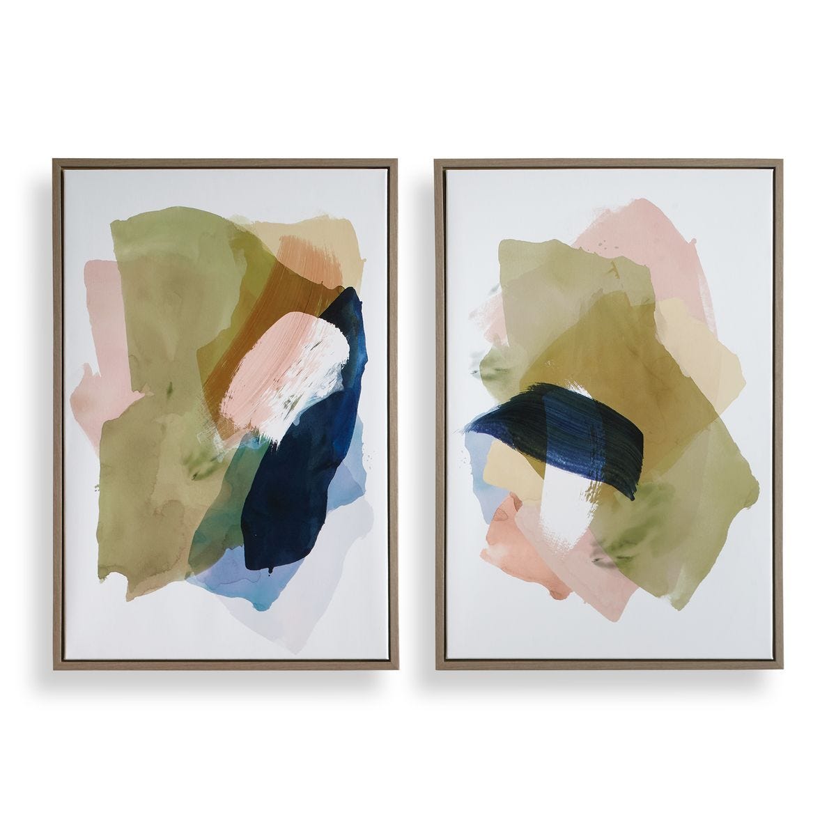 Abstract Afternoon Framed Canvases, S/2 – Art by Uttermost | Sutter & Vale