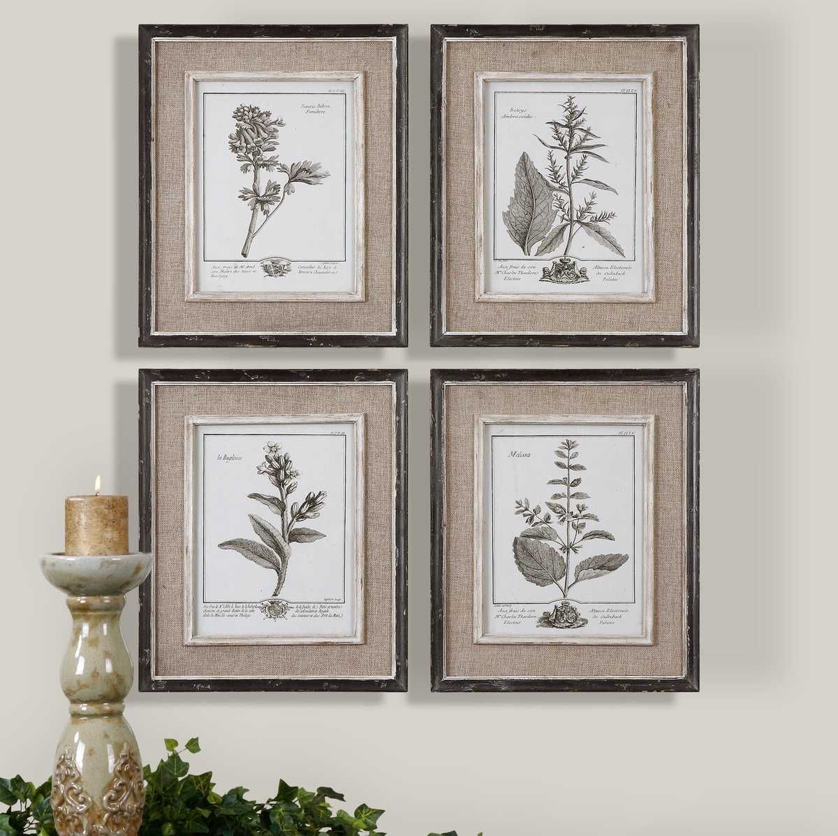 Casual Grey Study Framed Prints, S/4 – Art by Uttermost | Sutter & Vale