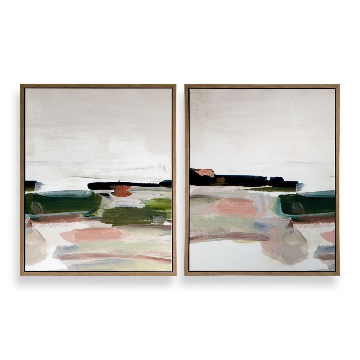 Just Peaking Framed Canvases, S/2 – Art by Uttermost | Sutter & Vale