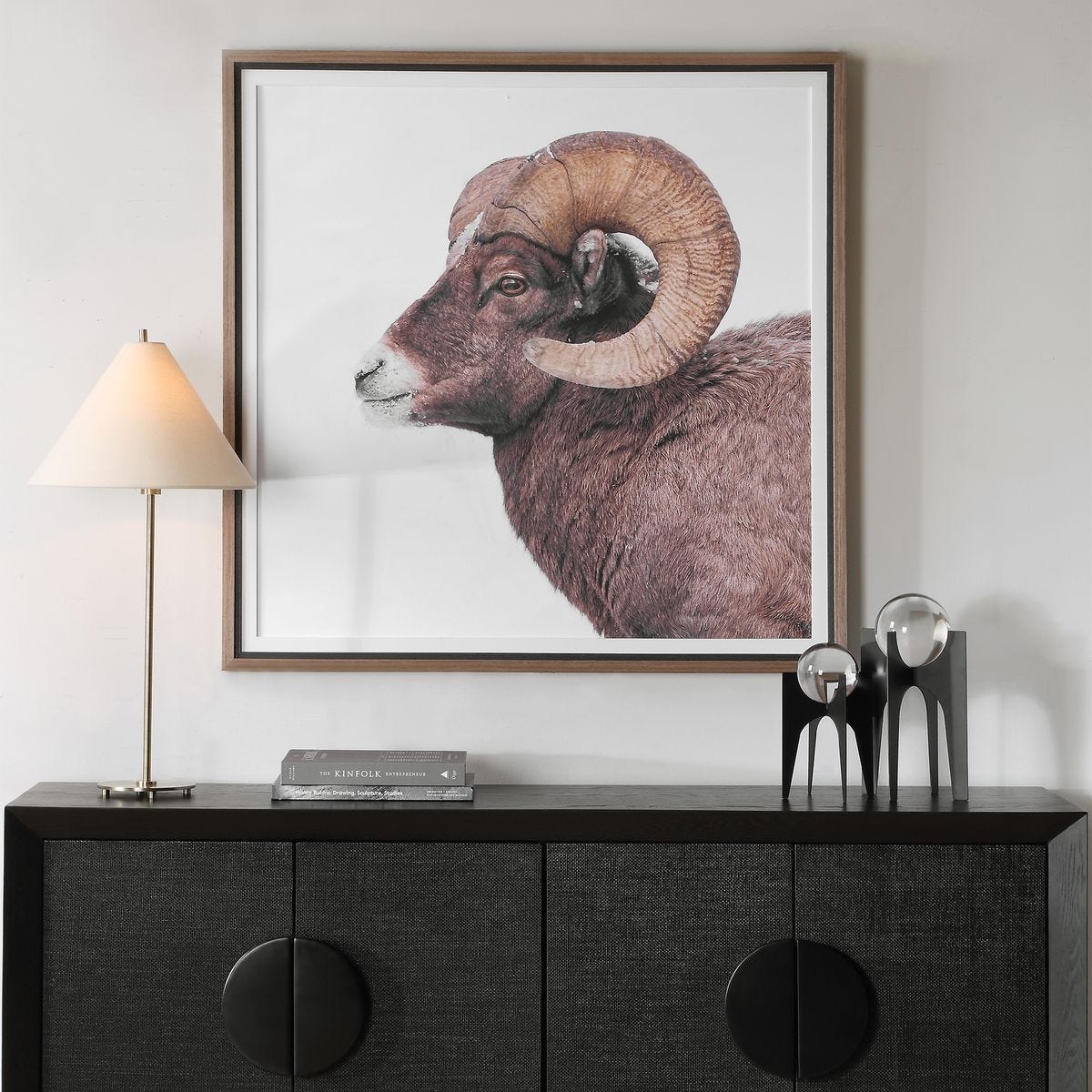 Big Horn Framed Print – Art by Uttermost | Sutter & Vale
