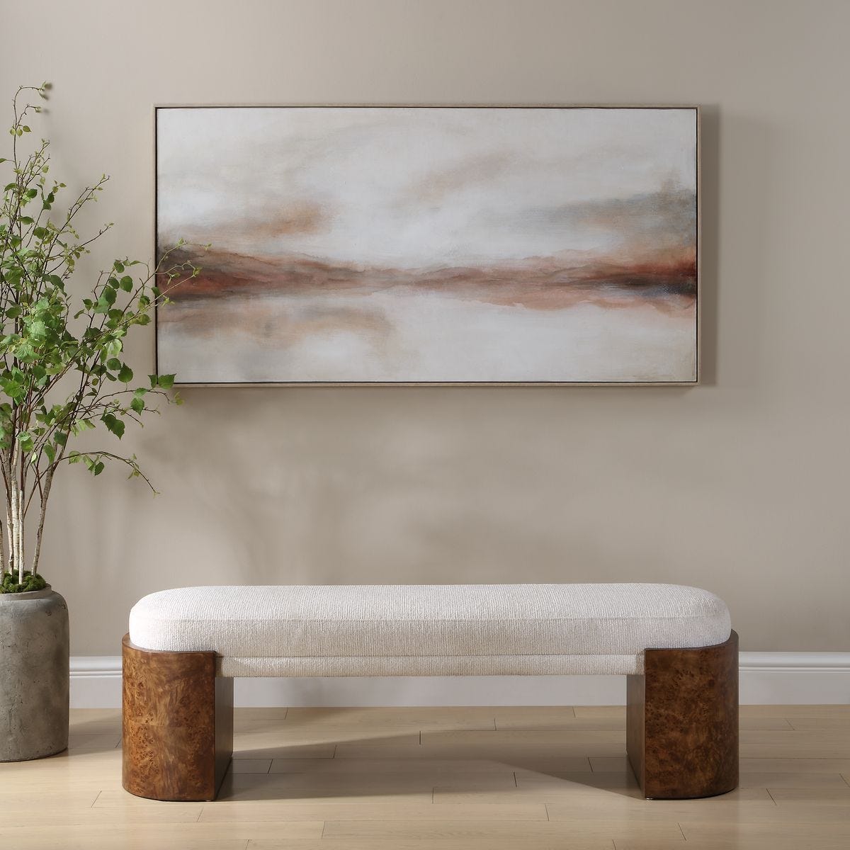 Haze in the Horizon Hand Painted Canvas – Art by Uttermost | Sutter & Vale