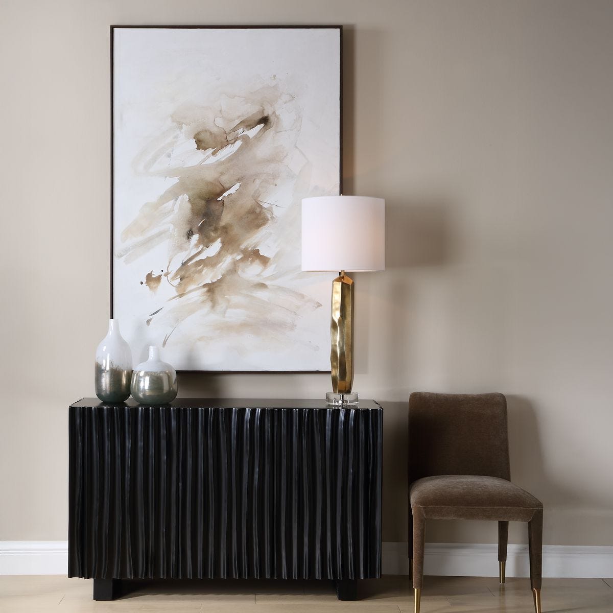 Still Moving Hand Painted Canvas – Art by Uttermost | Sutter & Vale