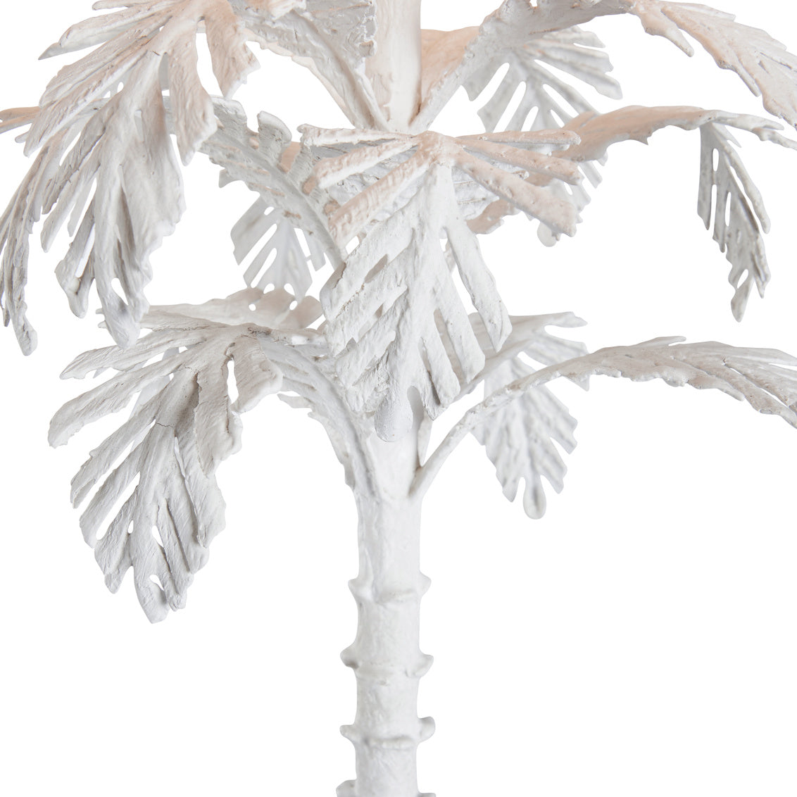 Palm Table Lamp - White in White / Metal - Chelsea House