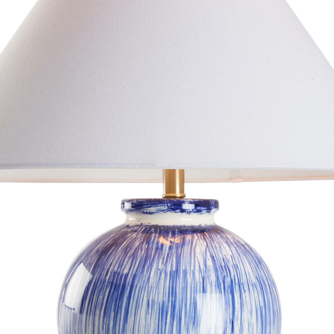 Dree Table Lamp in Blue/White Glaze / Ceramic/Porcelain - Chelsea House