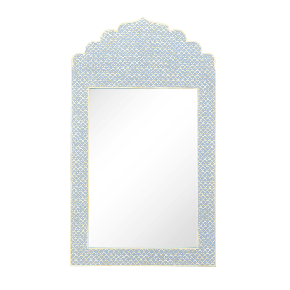 Crown Mirror - Blue in 47.5 / Bone - Chelsea House