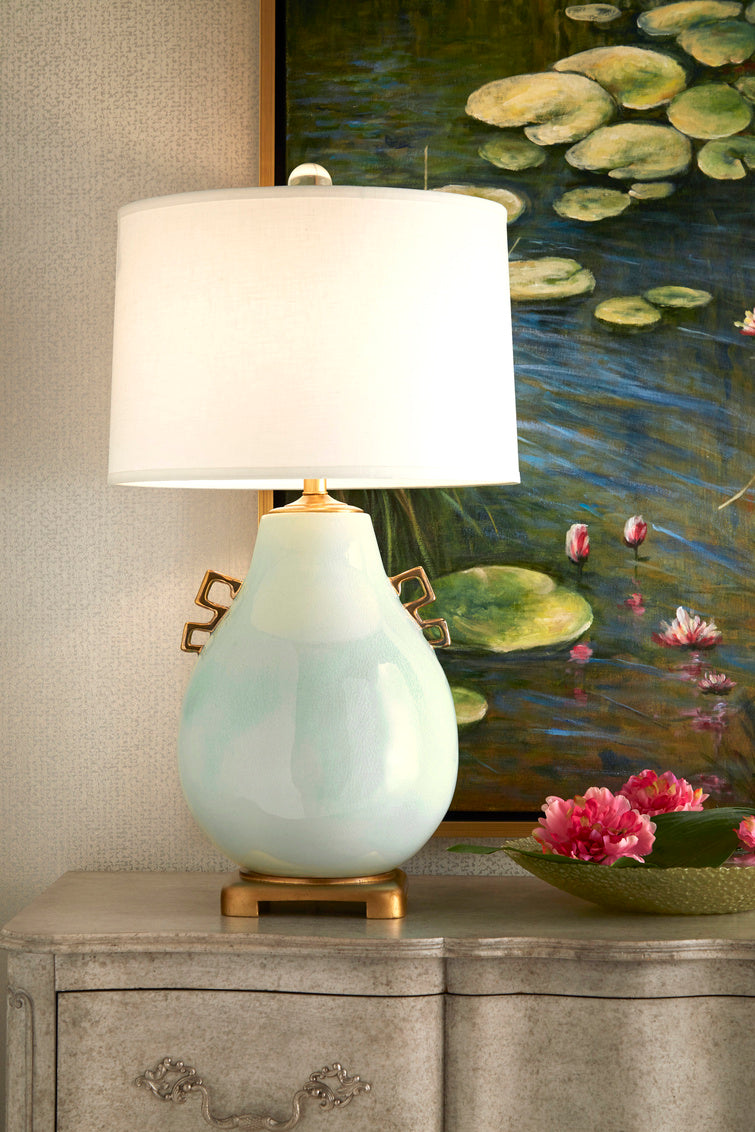 Ming Lamp - Robin's Egg