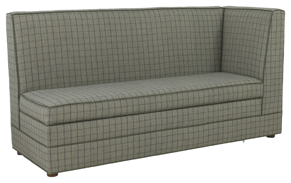 Palisades 72" Leather Armless Storage Banquette with Right Corner (L-3300-24) - Fairfield Chair