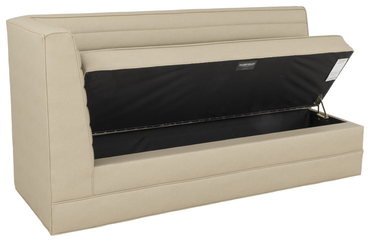 Palisades 72" Armless Storage Banquette with Left Corner (3301-23) - Fairfield Chair