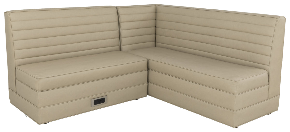 Palisades 72" Armless Storage Banquette with Left Corner (3301-23) - Fairfield Chair