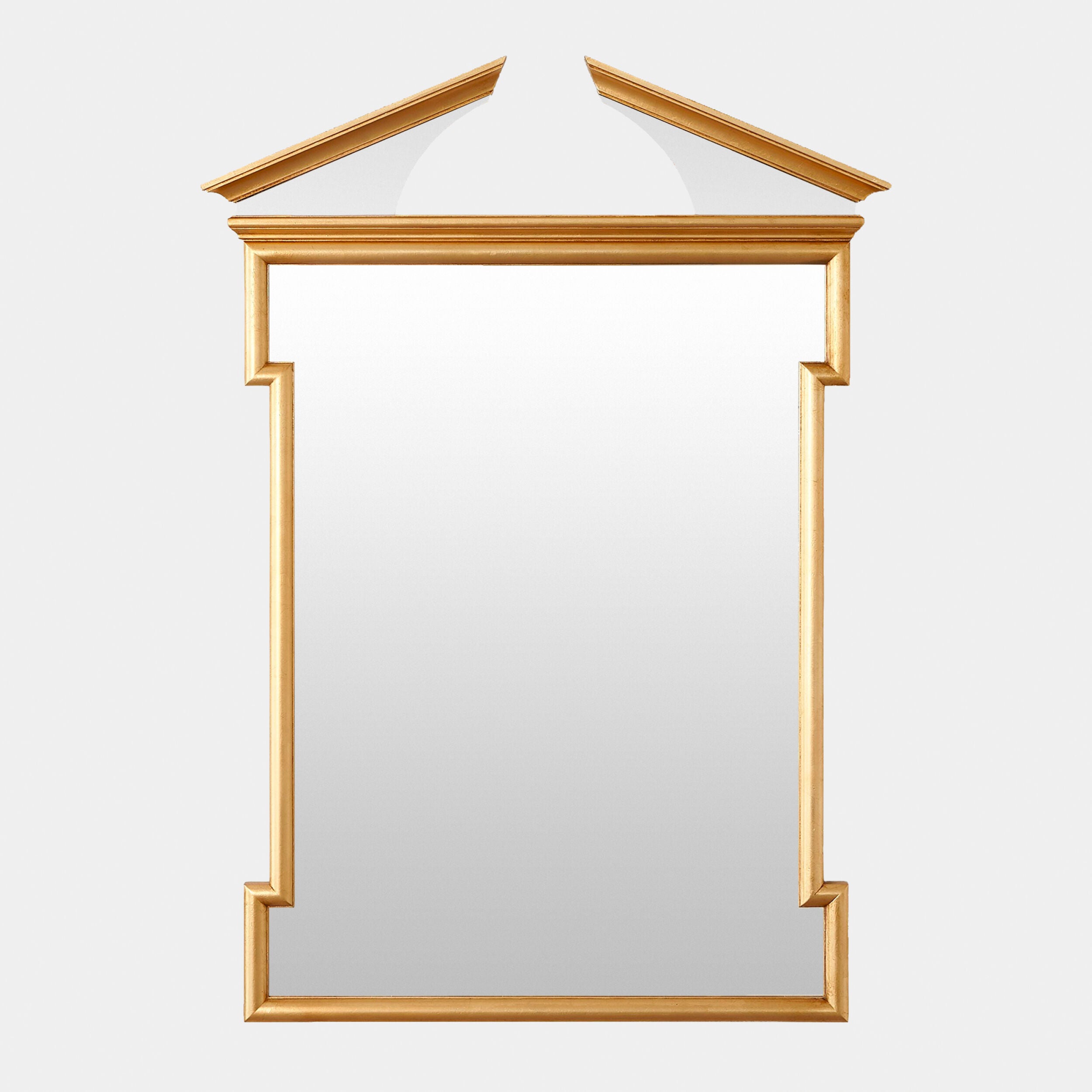 Broken Pediment Mirror-Gold Leaf