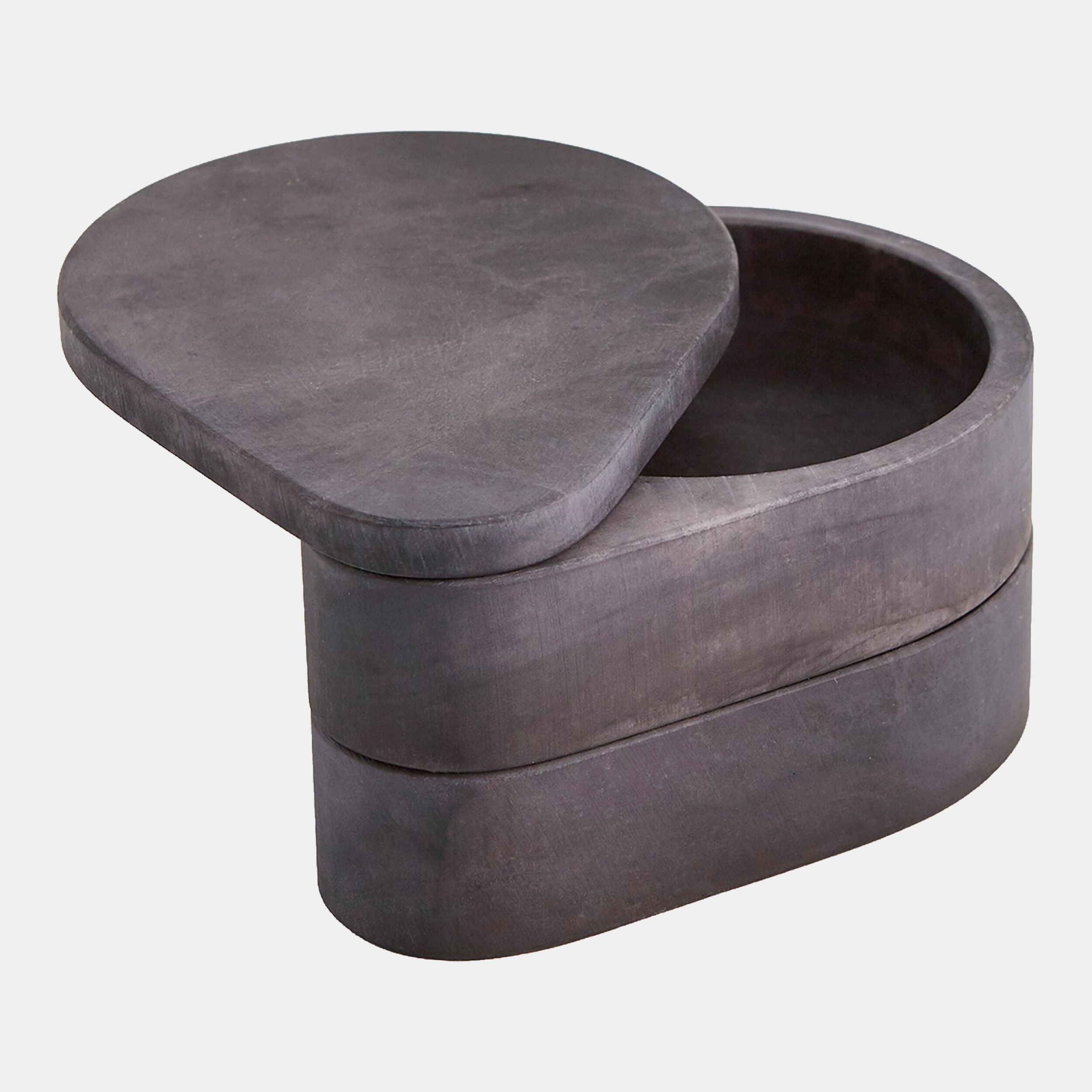 Alabaster Teardrop Double Box-Swivel-Gray