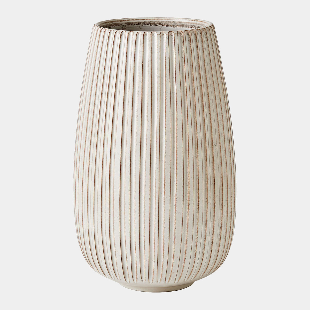 Vergule Ribbed Vase-Lg