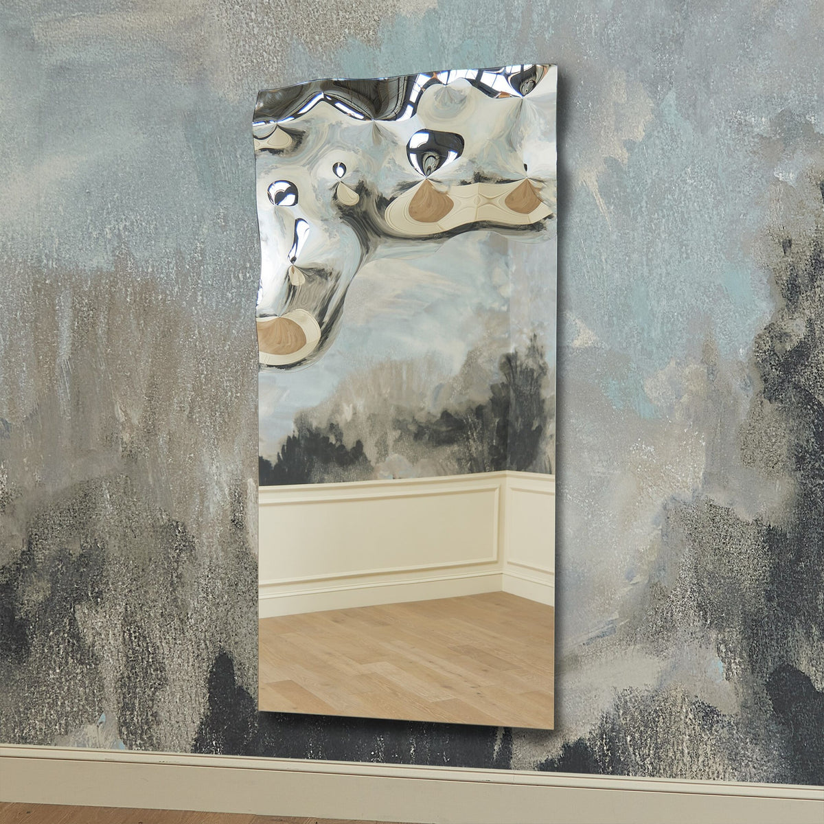 Asymmetrical Ripple Mirror Left