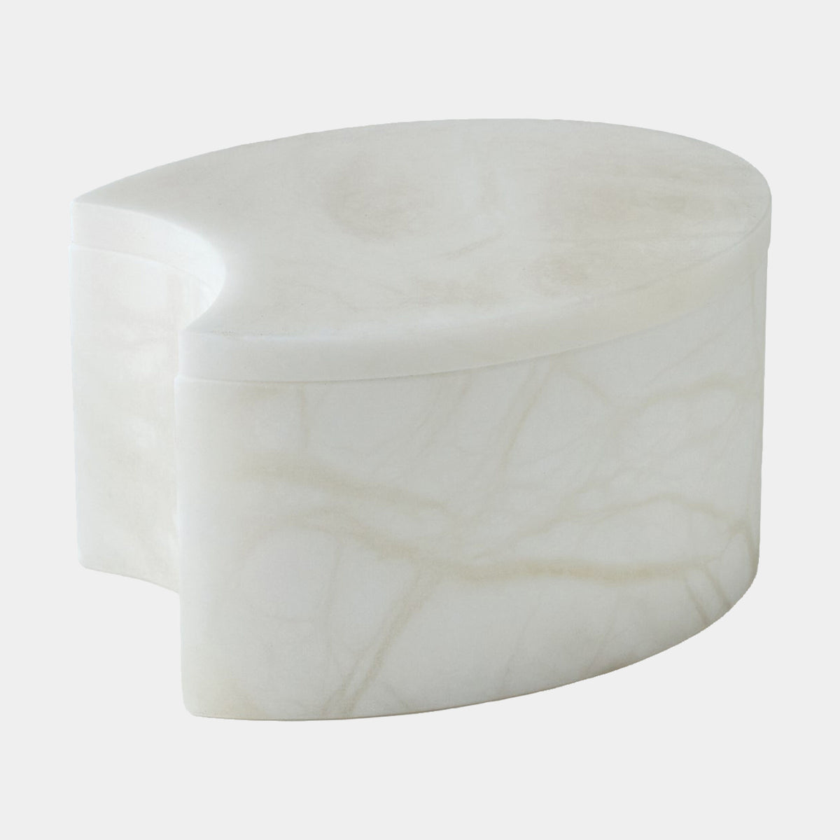 Elena Oval Cut Box-Alabaster