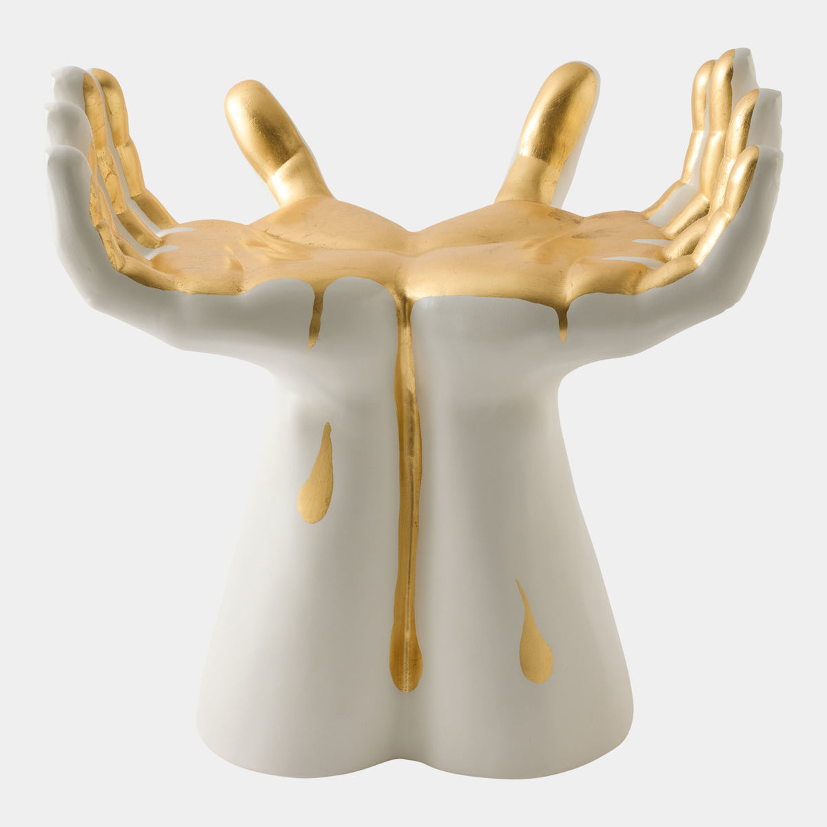 Deft Hands Stool-Gold Drip