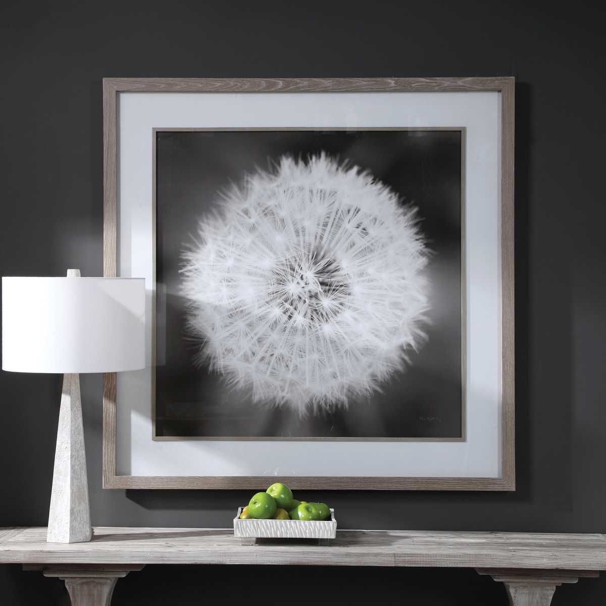 Dandelion Seedhead Framed Print – Art by Uttermost | Sutter & Vale