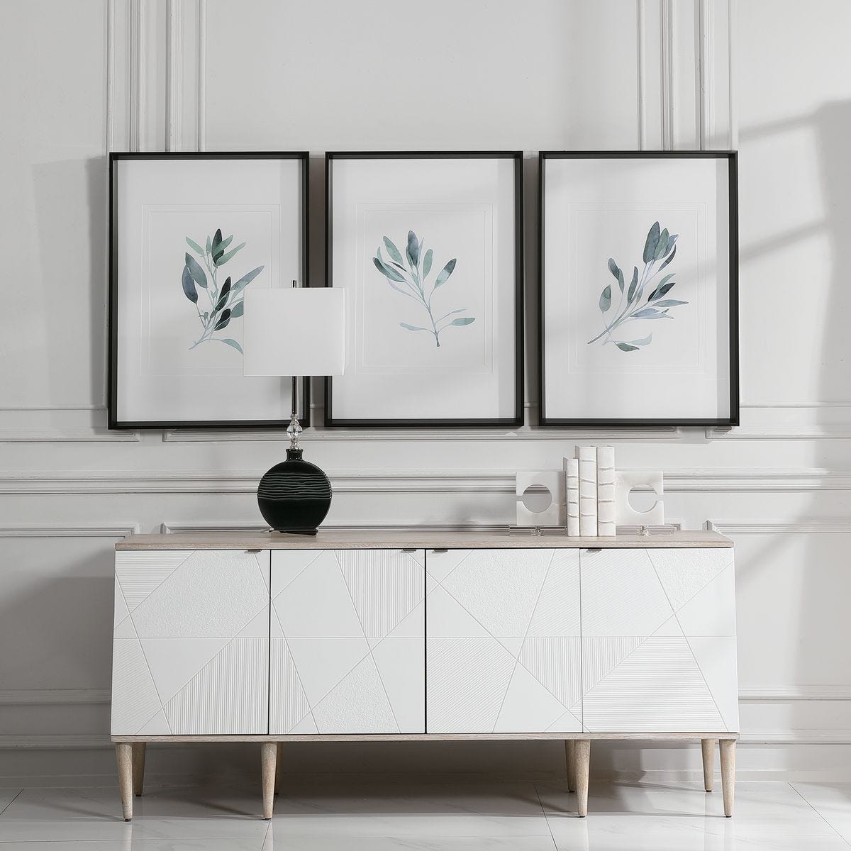 Simple Sage Framed Prints, S/3 – Art by Uttermost | Sutter & Vale