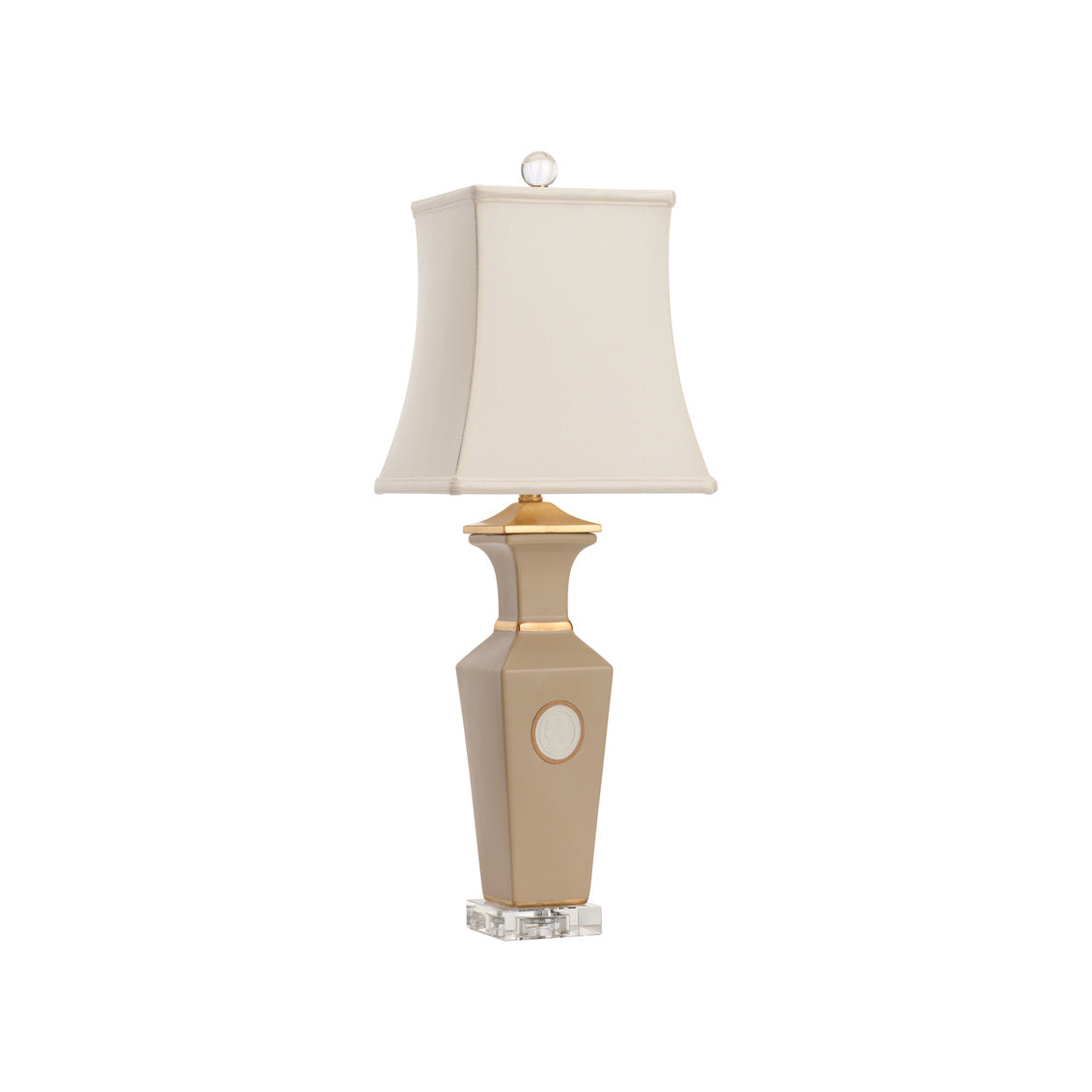 Intaglio Lamp - Taupe