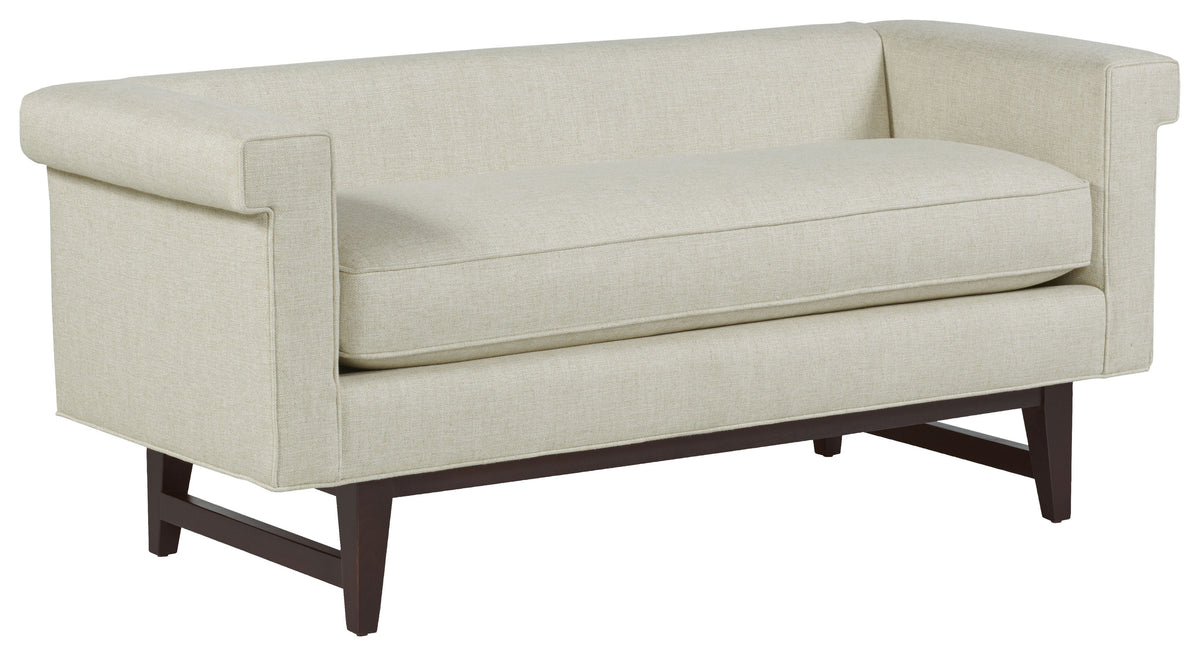 Greek Key Arm with Loose Seat Bench (33LH-10) - Fairfield Chair