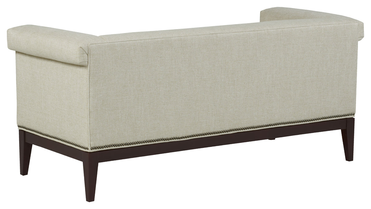 Greek Key Arm with Tight Seat Bench (33TF-10) - Fairfield Chair
