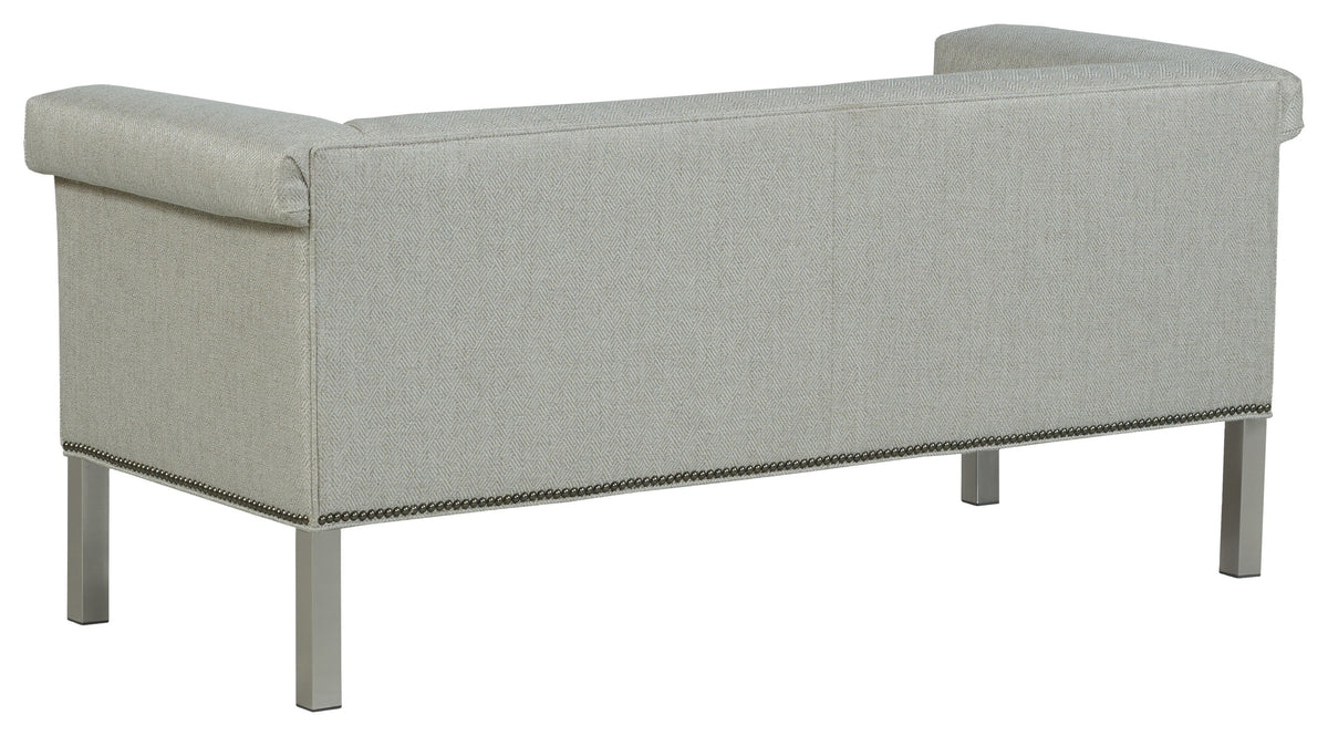 Greek Key Arm with Tight Seat Bench (33TM-10) - Fairfield Chair