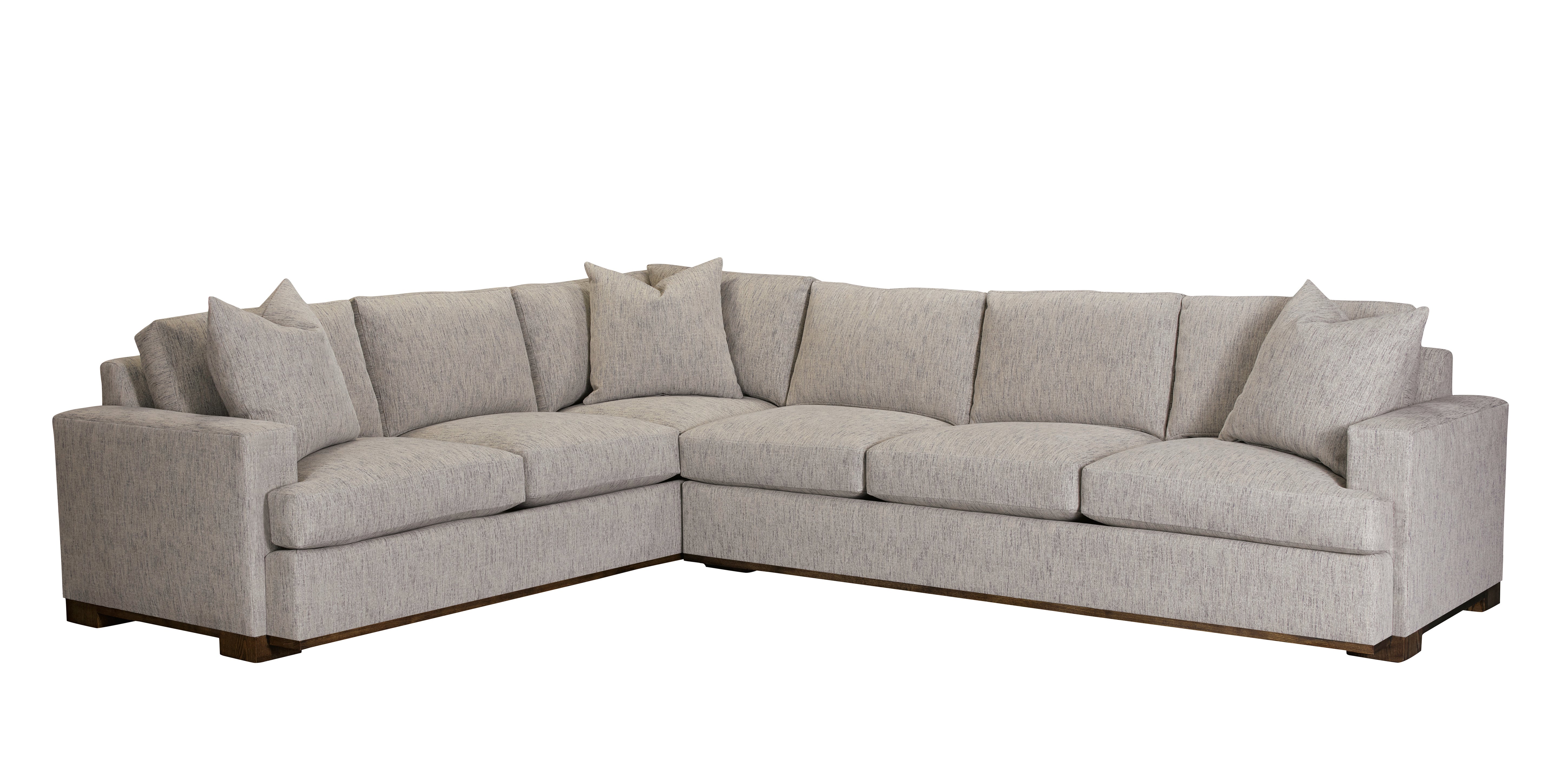 MARK SECTIONAL LAF LOVE SEAT in Ash Solids - Hickory Chair