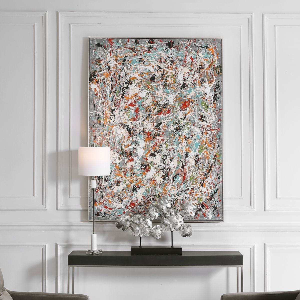 Organized Chaos Hand Painted Canvas – Art by Uttermost | Sutter & Vale