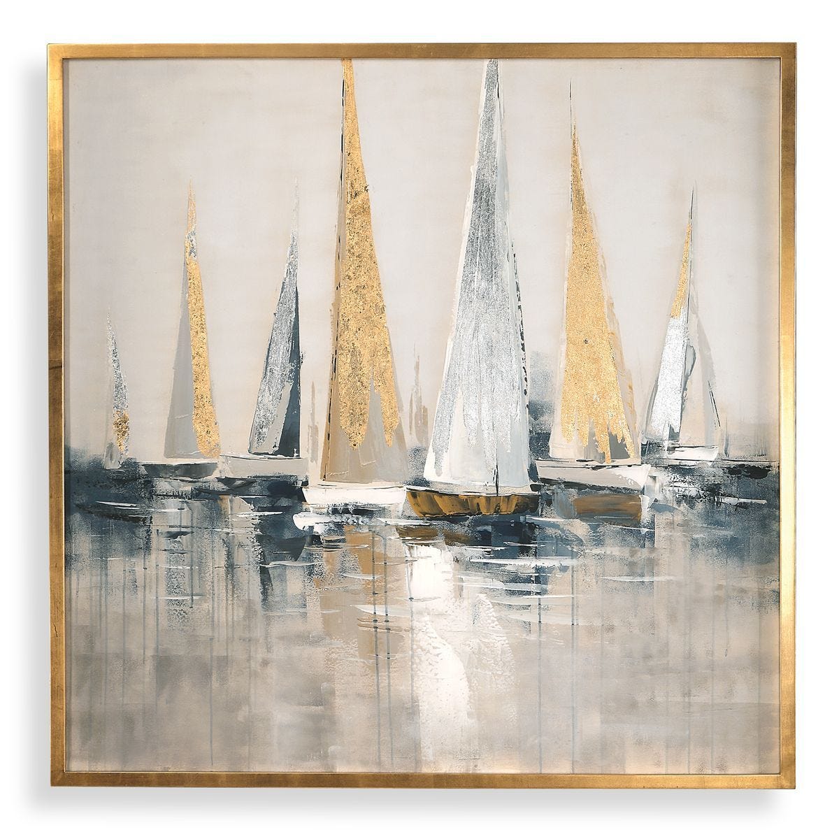 Regatta Hand Painted Canvas – Art by Uttermost | Sutter & Vale