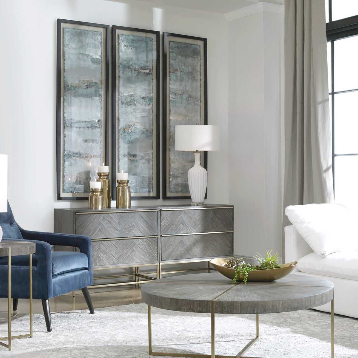 Ocean Swell Framed Prints, S/3, 3 Cartons – Art by Uttermost | Sutter & Vale
