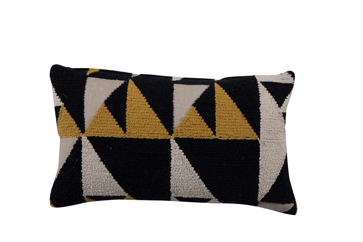 Geo Mustard Feather 14x24