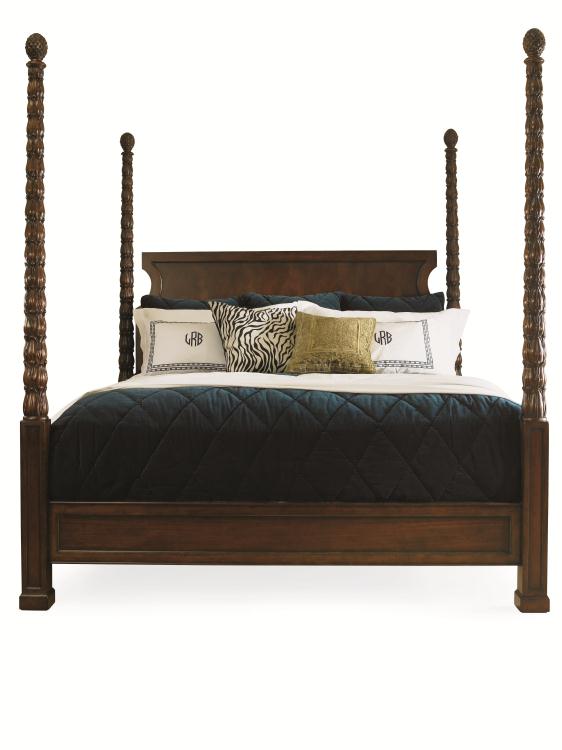 Chelsea Club King's Road Poster Bed - King 6/6 - Cognac – Beds by Century Furniture | Sutter & Vale