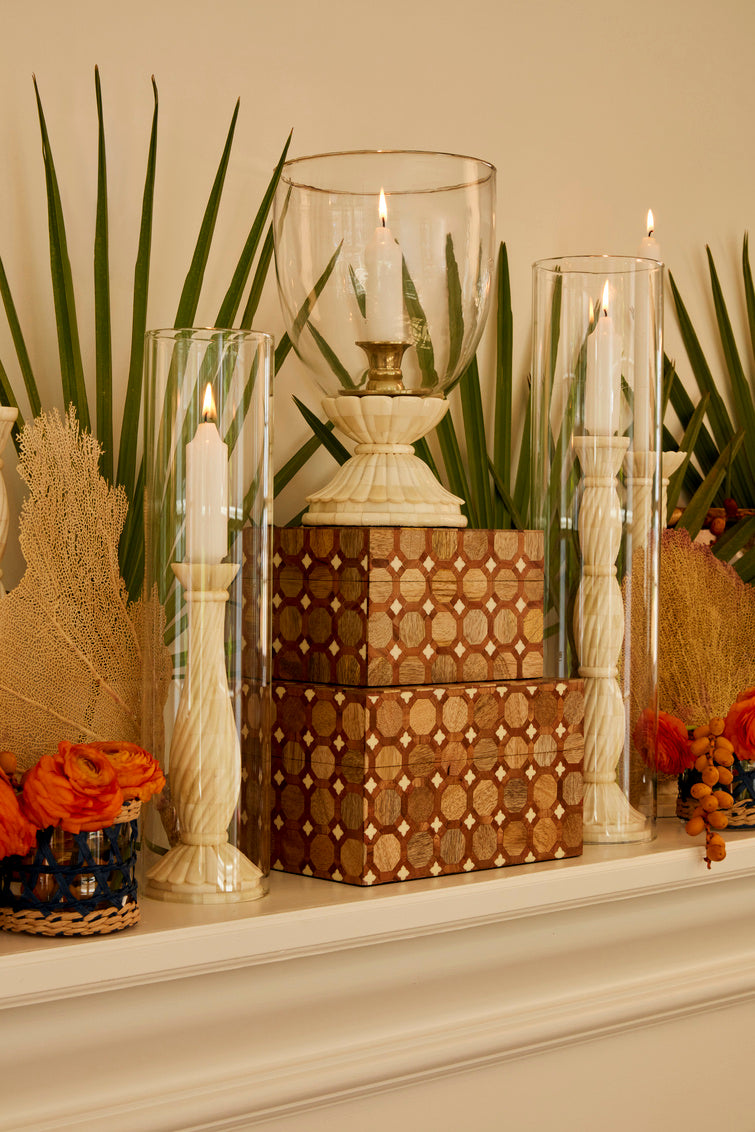 Beaumont Hurricane Short in Cream/Clear / Glass - Chelsea House