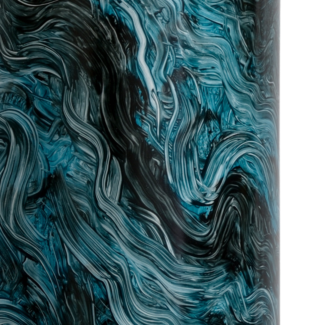 Malachite Cylinder Lamp in 27 / Ceramic/Porcelain - Chelsea House