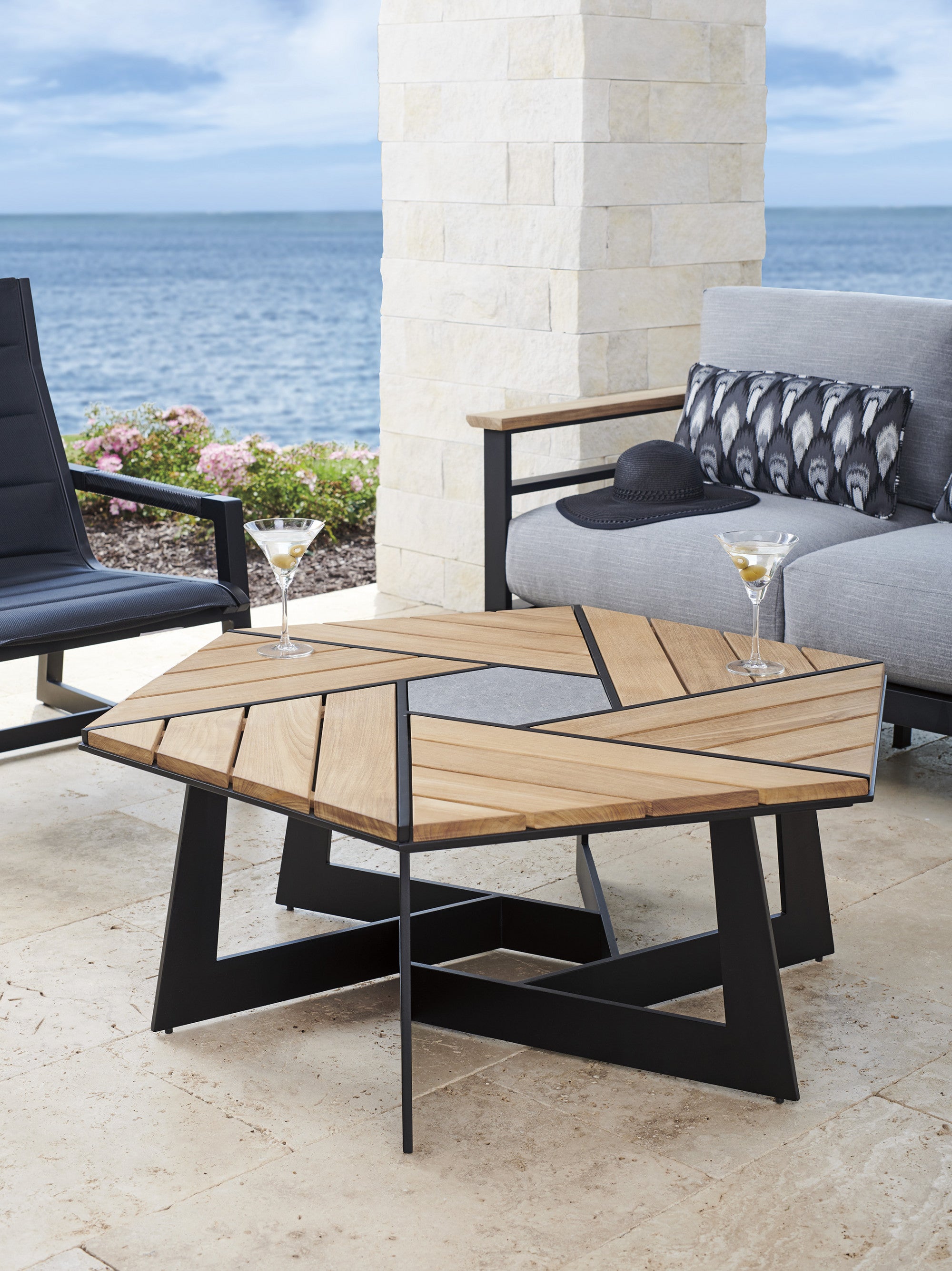 Hexagonal Cocktail Table