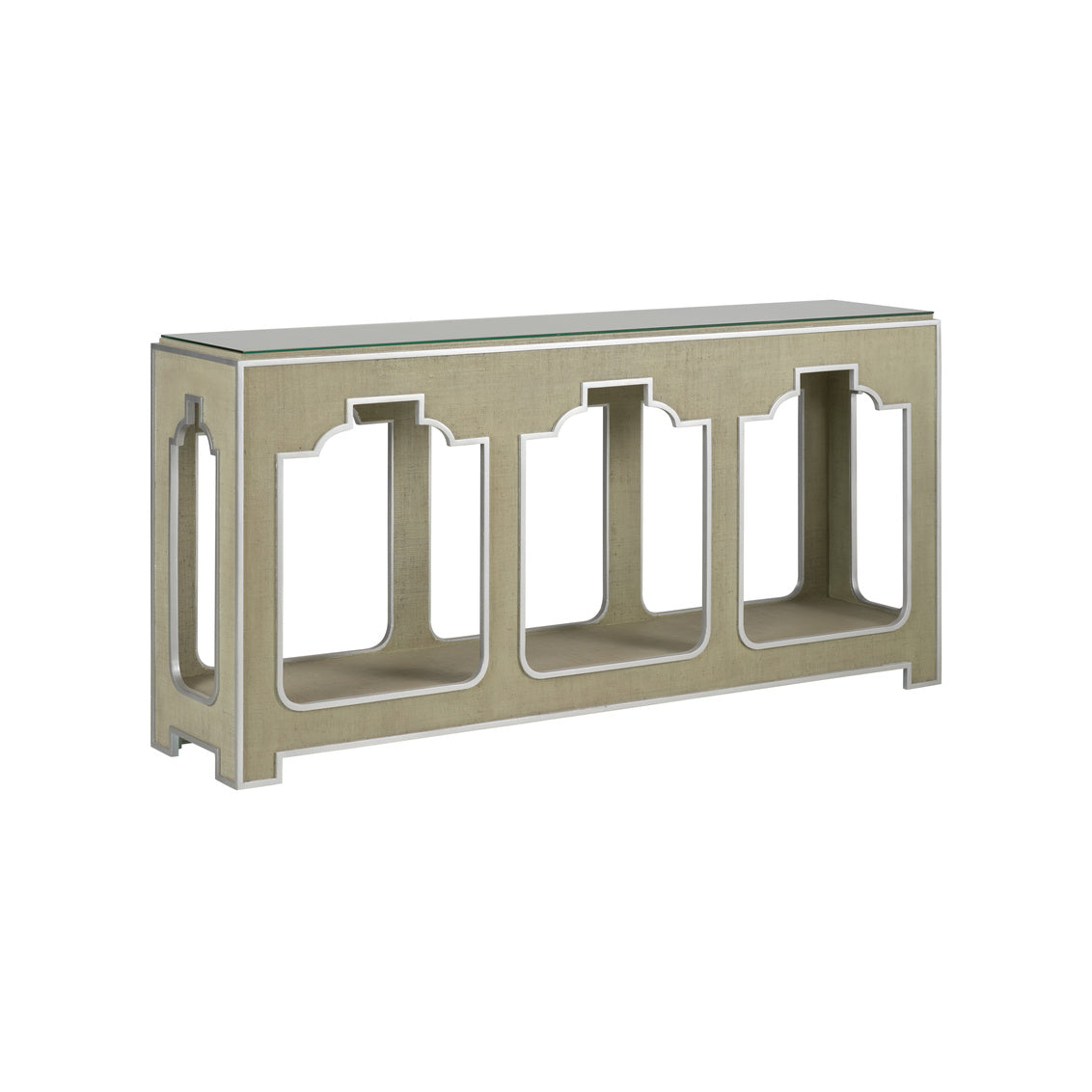 Yangon Console - Green in 34.5 / Wood - Chelsea House