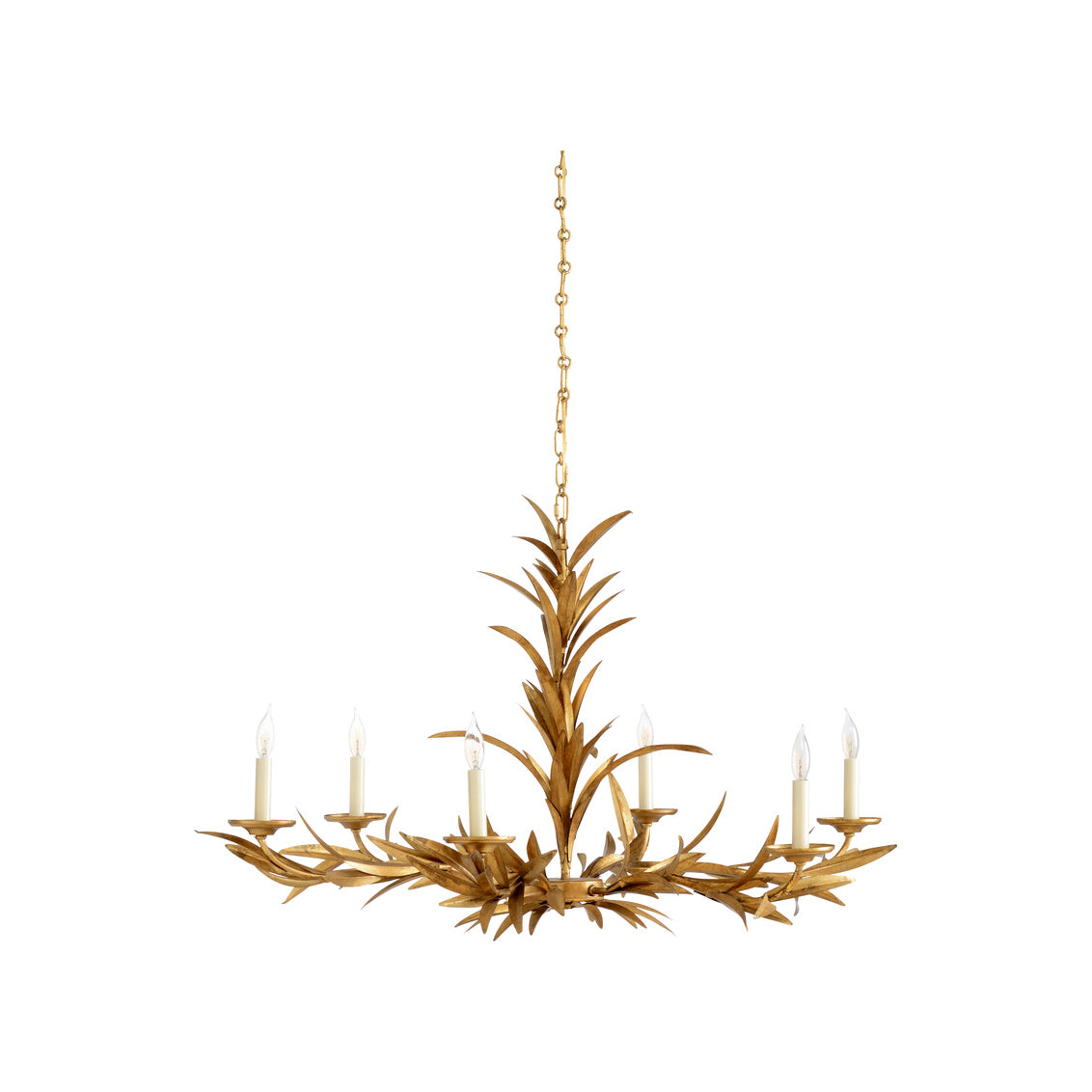 Laurel Sunburst Chandelier in 22.5 / Iron - Chelsea House