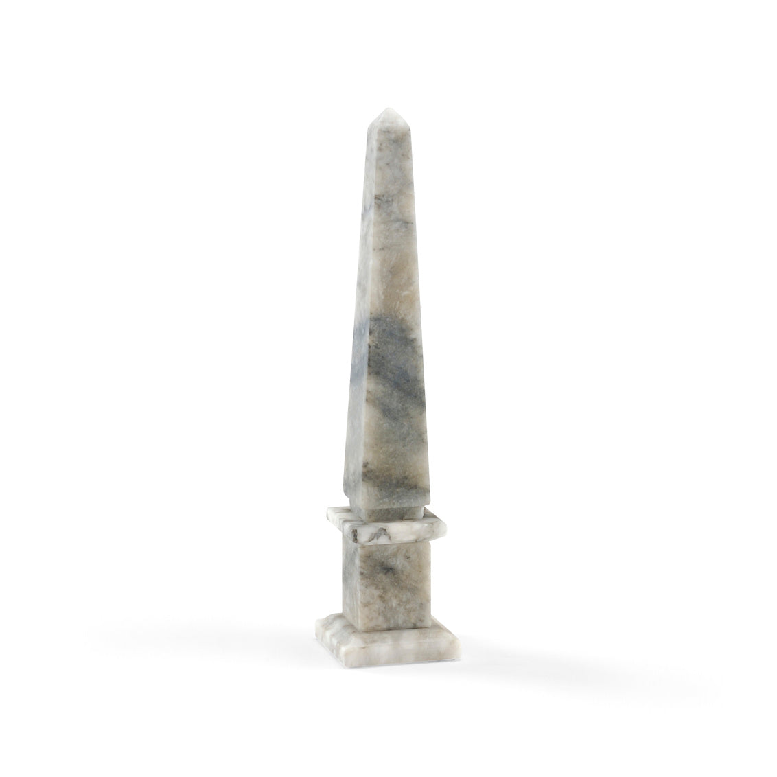 Alabaster Obelisk - Gray (Med) in 16 / Alabaster - Chelsea House