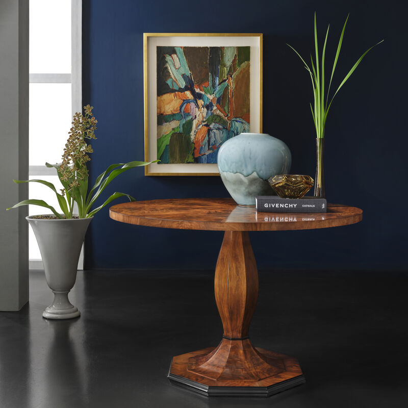 Walnut Swirl Center Table
