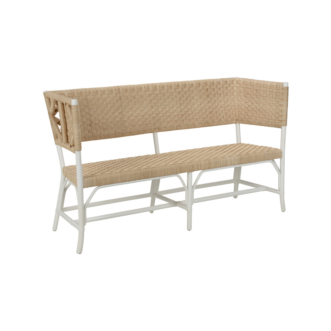 Wrightsburg Bench - White in 36 / Abaca - Chelsea House
