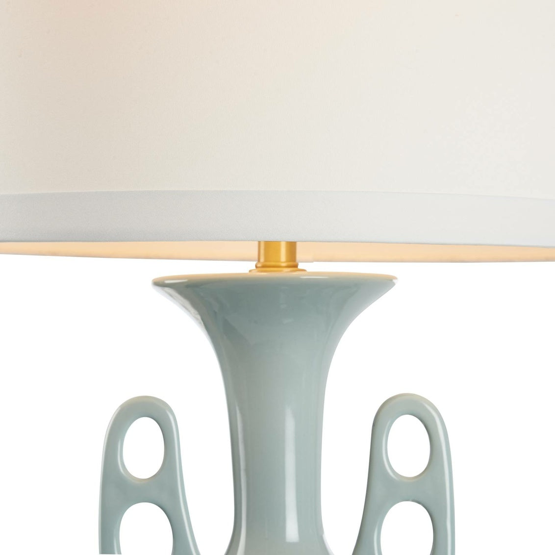 Neoclassical Lamp - Pale Blue in Pale Blue Glaze / Ceramic/Porcelain - Chelsea House