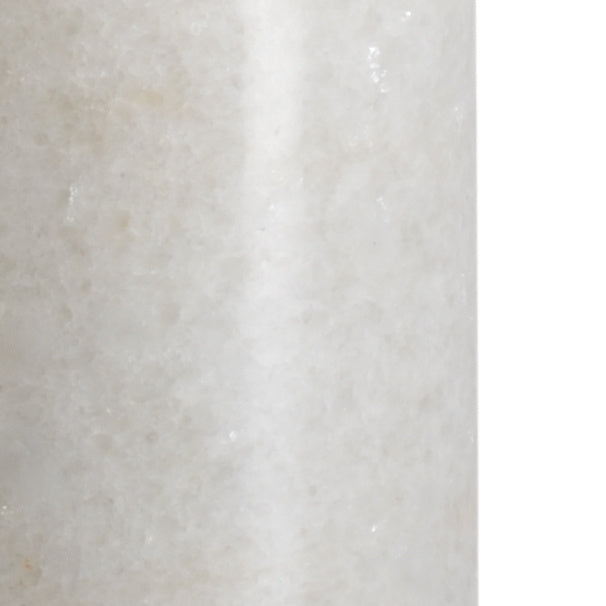 Round White Crosby Lamp in 27 / Marble - Chelsea House